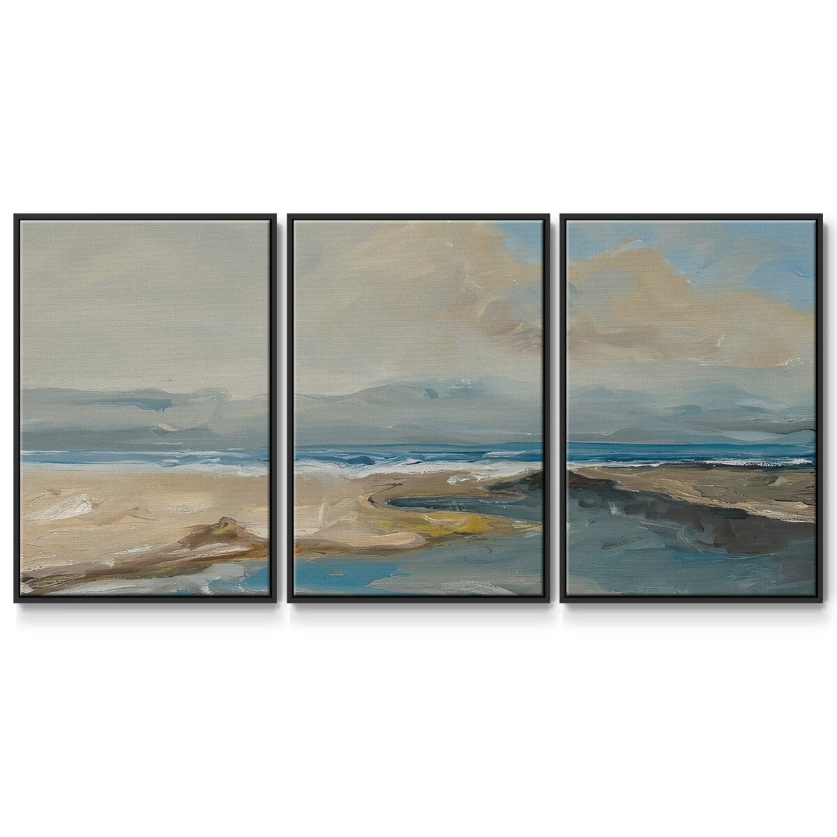 Lincoln Beach - Multi Piece Framed Canvas