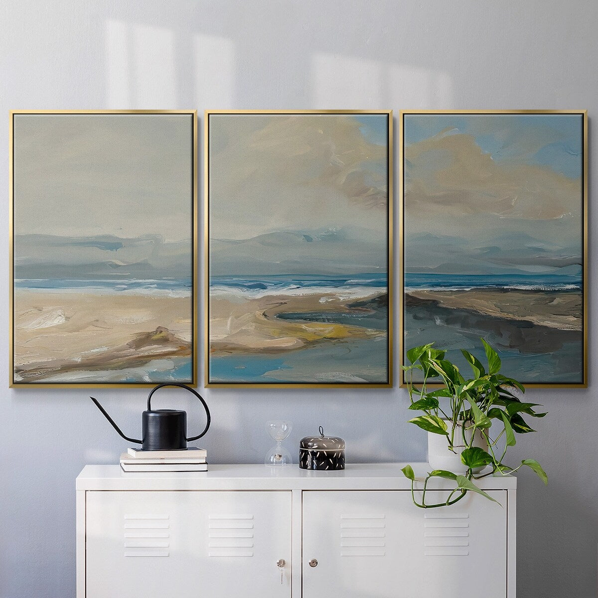 Lincoln Beach - Multi Piece Framed Canvas