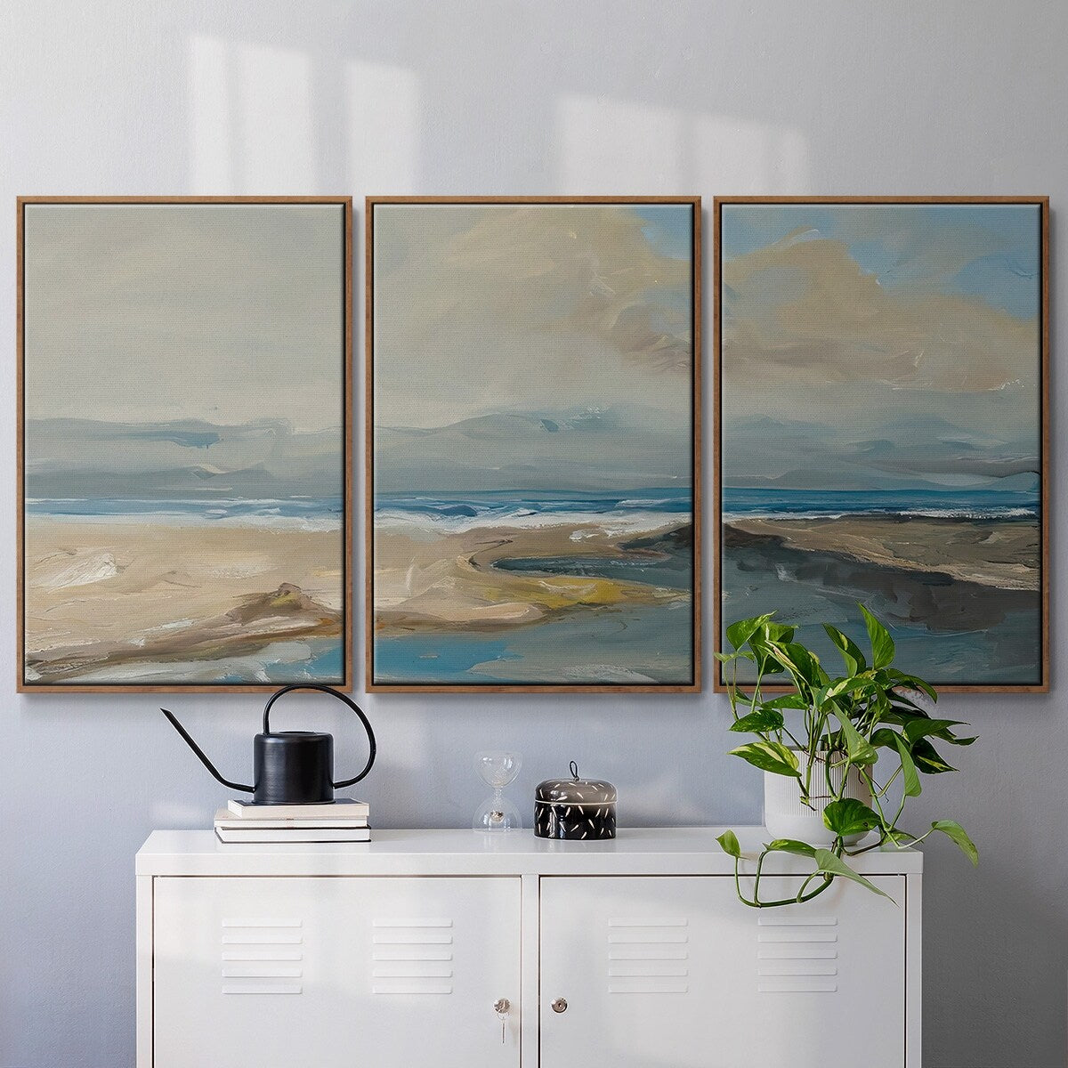 Lincoln Beach - Multi Piece Framed Canvas