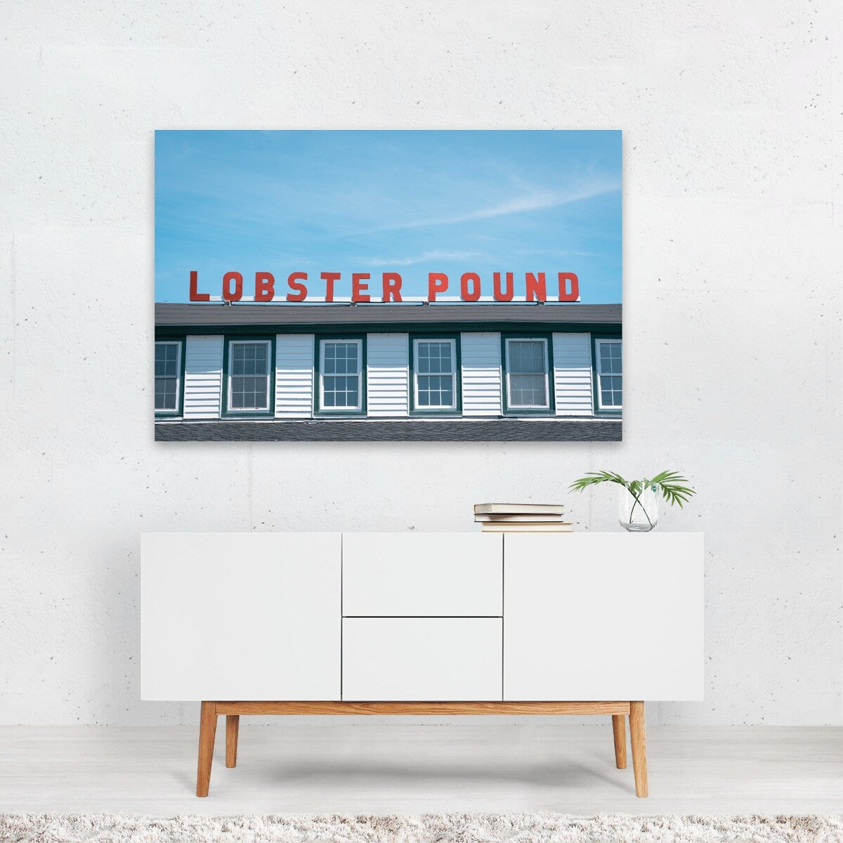Lincolnville Maine Lobster Pound Photography Beach Art Print/Poster