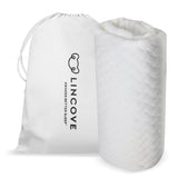 Lincove Quilted Fitted Elastic Mattress Protector - Breathable Braided Texture, Bed Topper, Covers up to 16" Deep, 100% Cotton
