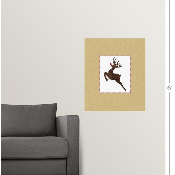 "Rudolph On Kraft" Poster Print - Multi