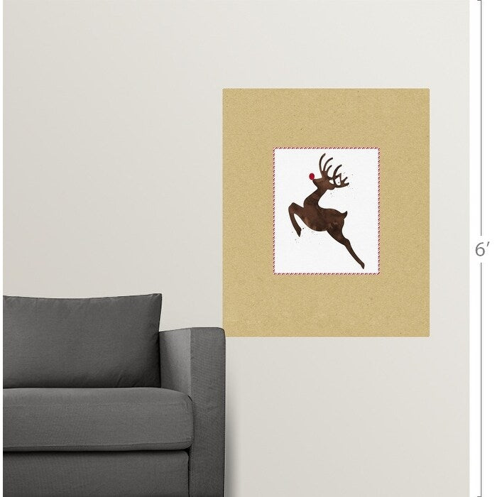 "Rudolph On Kraft" Poster Print - Multi
