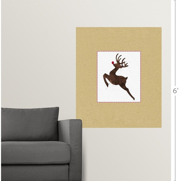 "Rudolph On Kraft" Poster Print - Multi