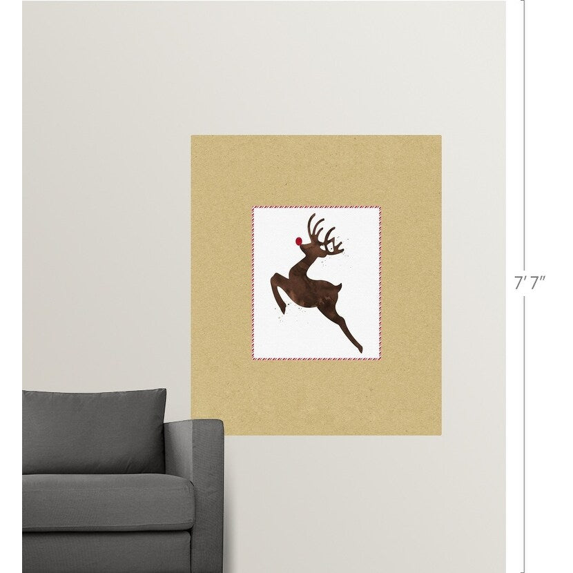 "Rudolph On Kraft" Poster Print - Multi
