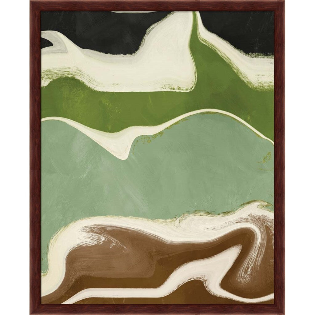 Linda Woods 'Organic Wave' Framed Art (Set of 2)