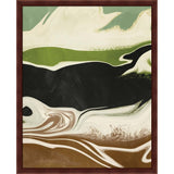 Linda Woods 'Organic Wave' Framed Art (Set of 2)