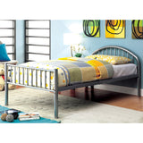 Hind Modern Full Metal Single Arch Panel Kid Bed by Furniture of America