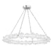 Lindley Small LED Chandelier with Etched Shade