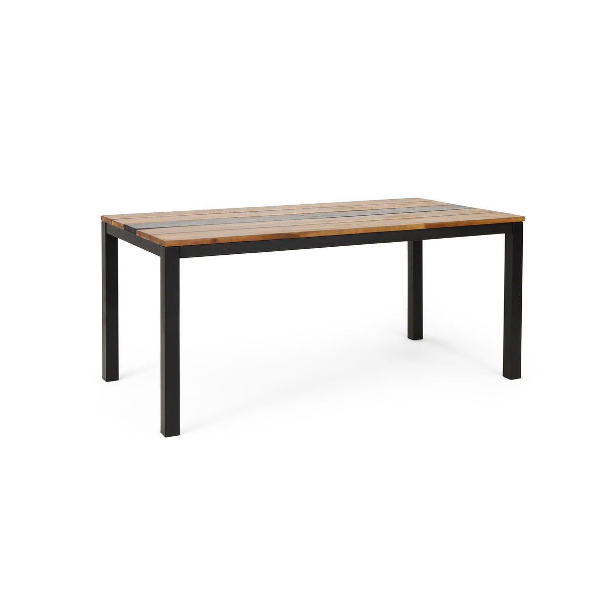 Lindsey Outdoor Modern Industrial Acacia Wood Picnic Set by Christopher Knight Home