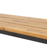 Lindsey Outdoor Modern Industrial Acacia Wood Picnic Set by Christopher Knight Home