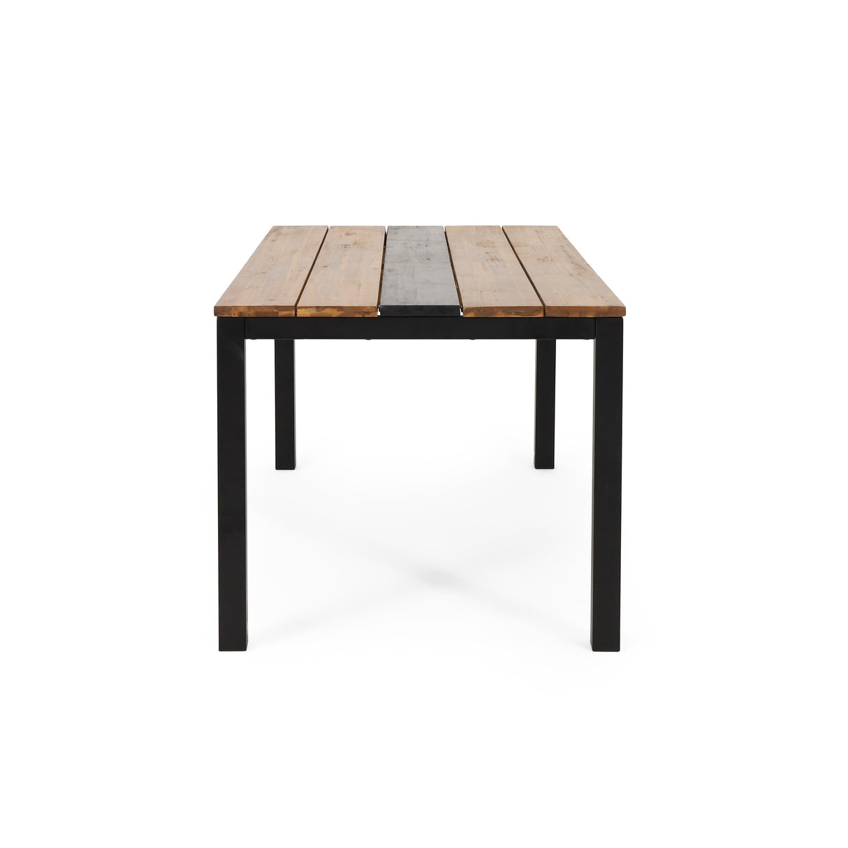 Lindsey Outdoor Modern Industrial Acacia Wood Picnic Set by Christopher Knight Home