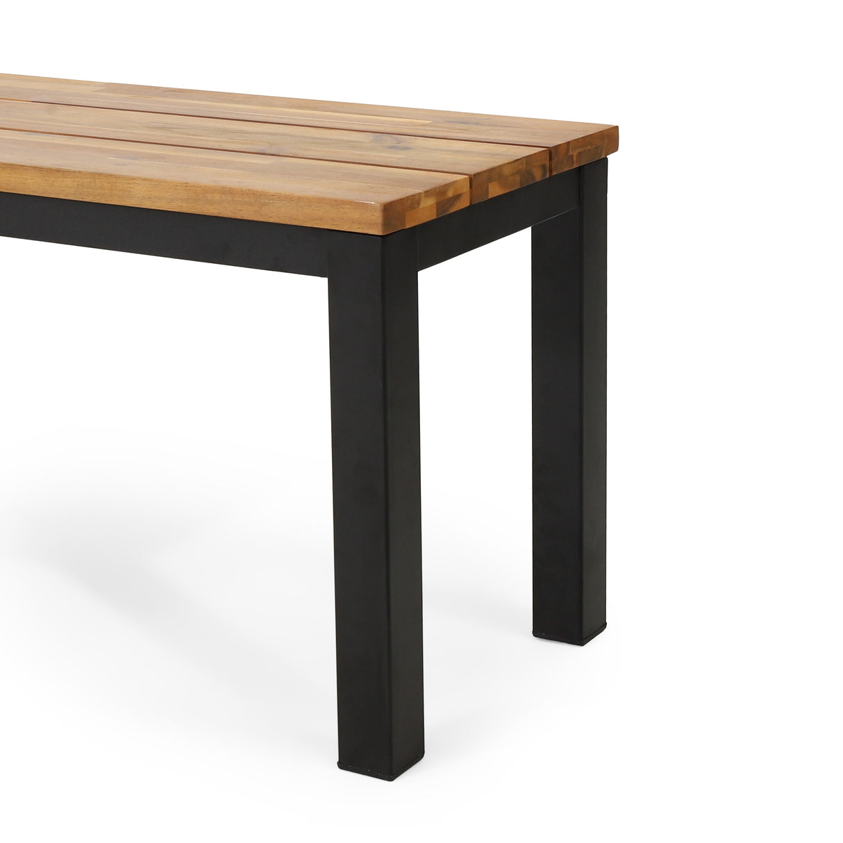 Lindsey Outdoor Modern Industrial Acacia Wood Picnic Set by Christopher Knight Home