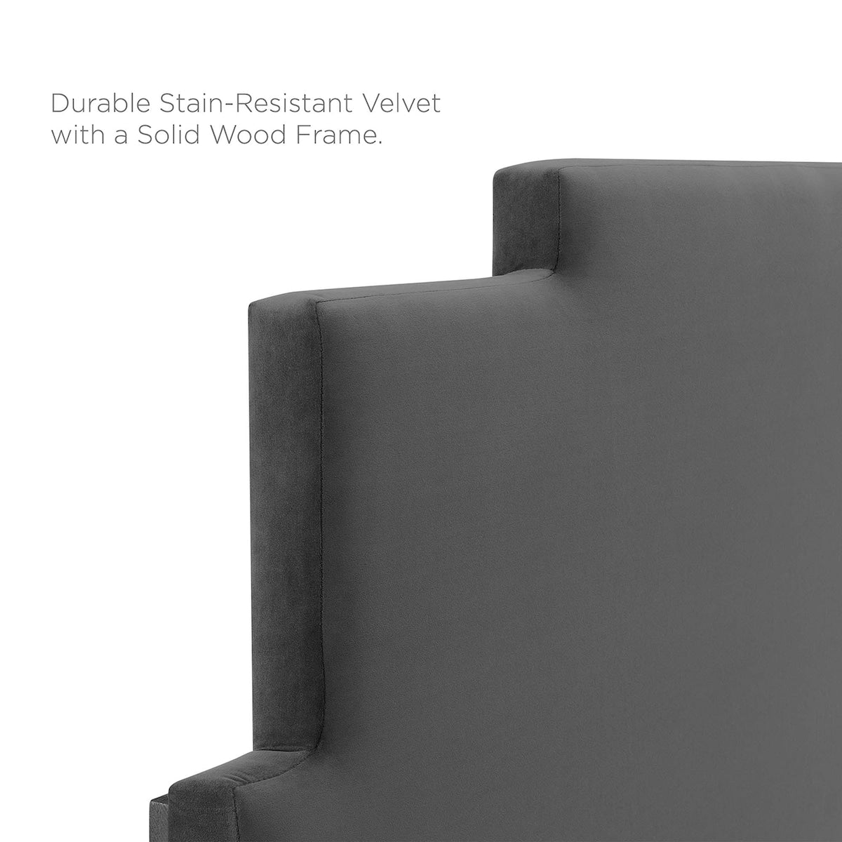 Lindsey Performance Velvet Queen Platform Bed