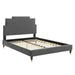 Lindsey Performance Velvet Queen Platform Bed