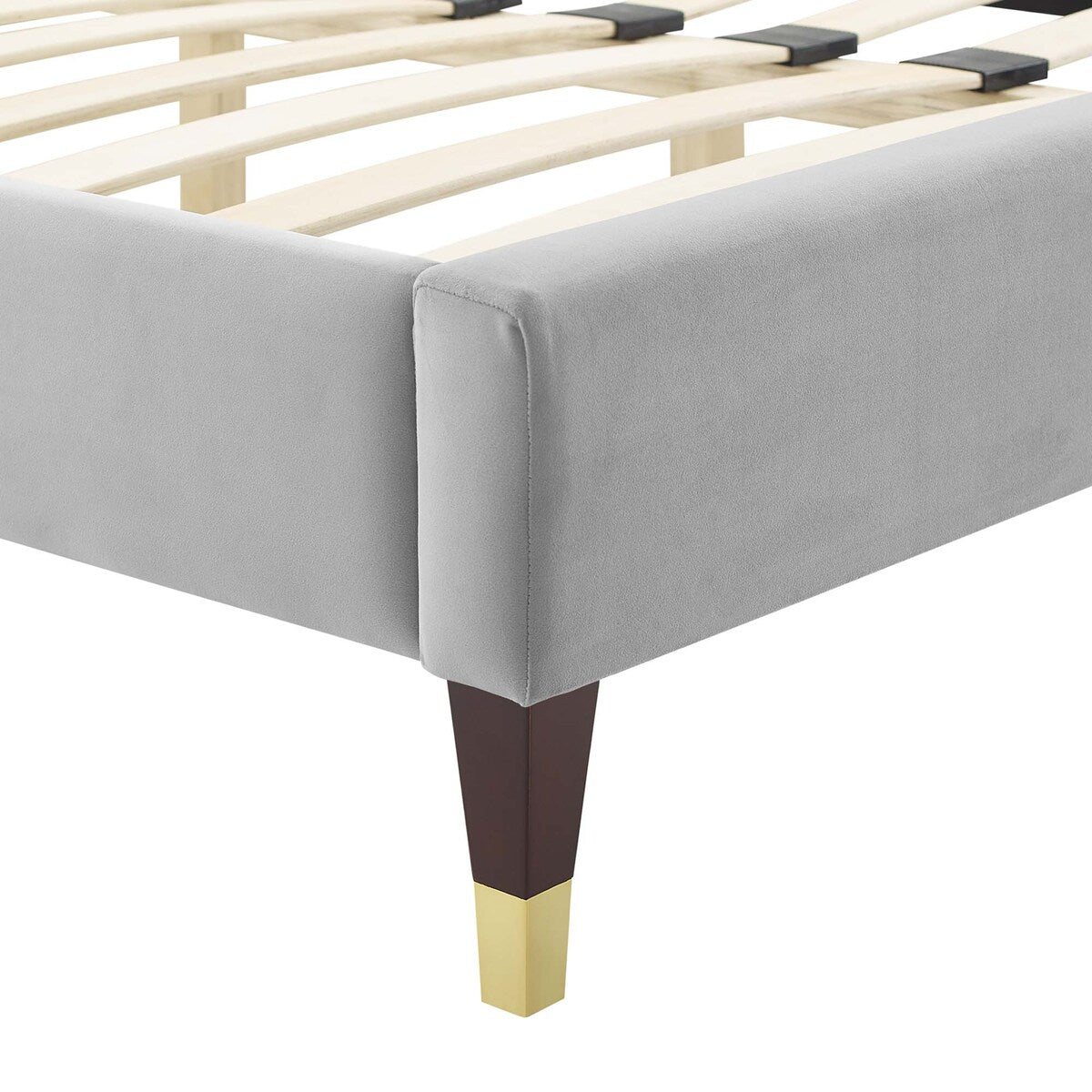 Lindsey Performance Velvet Queen Platform Bed
