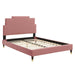 Lindsey Performance Velvet Queen Platform Bed