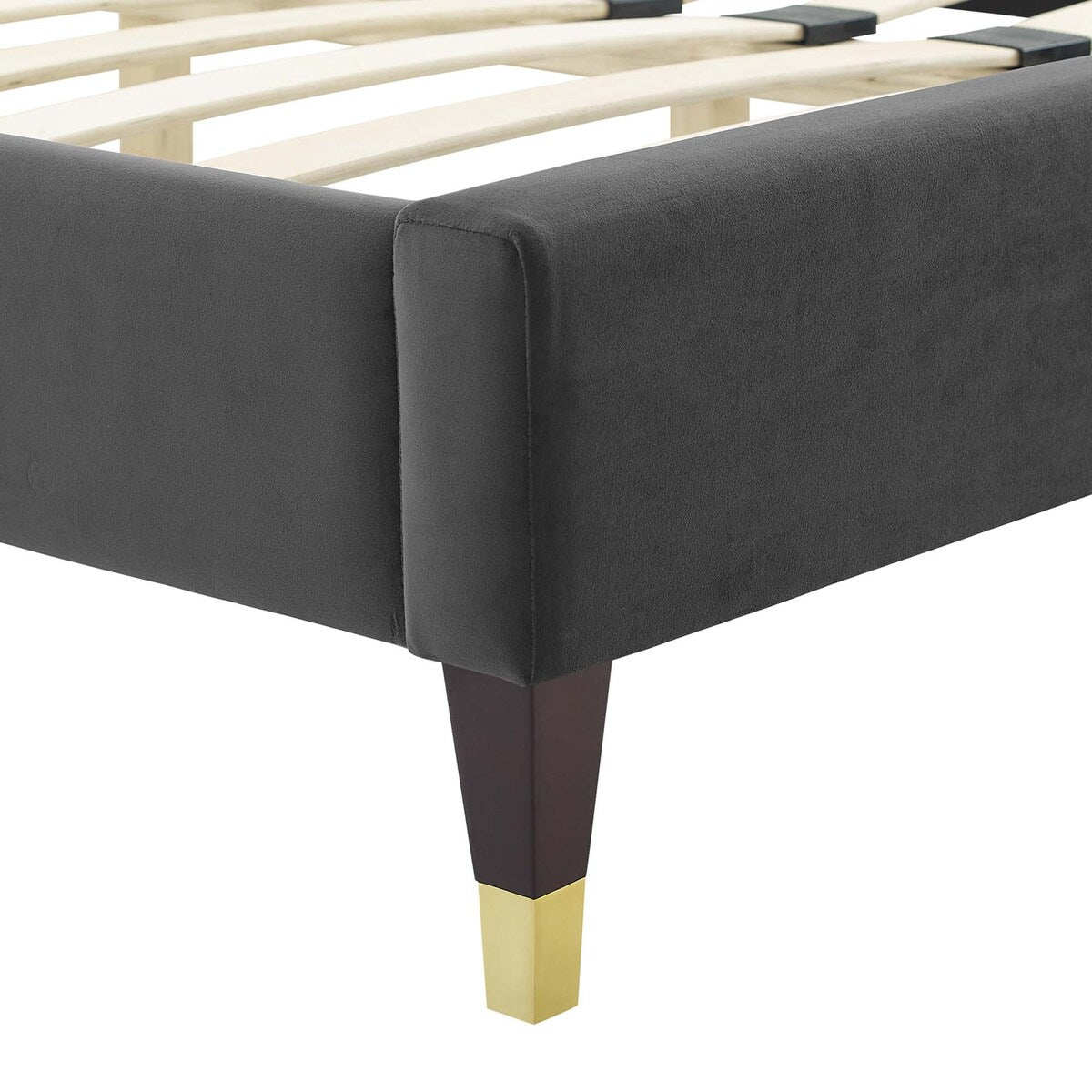 Lindsey Performance Velvet Queen Platform Bed