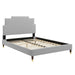 Lindsey Performance Velvet Queen Platform Bed