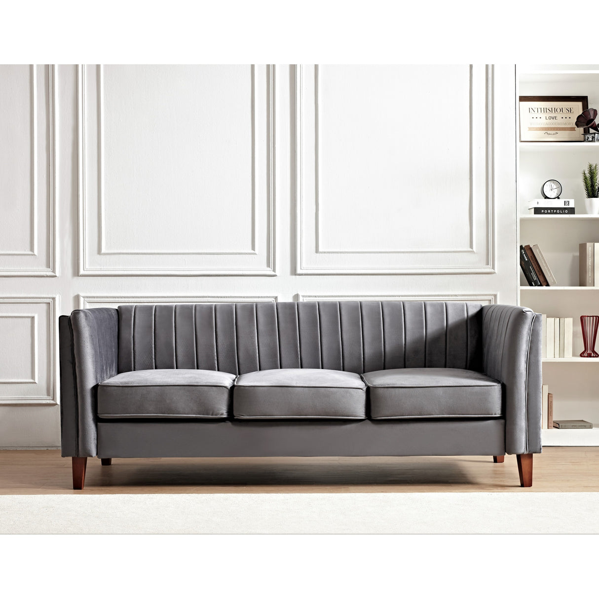 Line Tufted Square Design Sofa