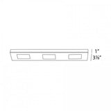 Line Voltage Under Cabinet 3-light Light Bar