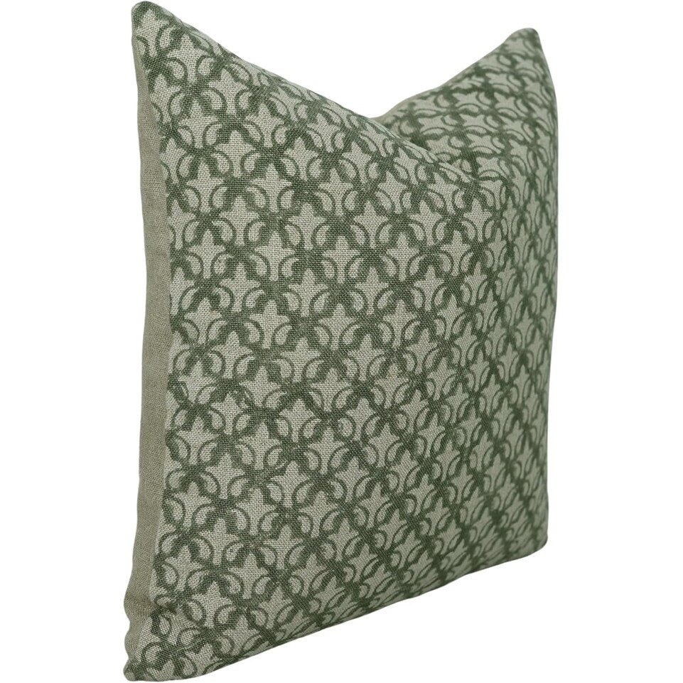 Linen Bohemian Block print pillow Cover Rajputana