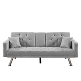 Linen Convertible Sofa
