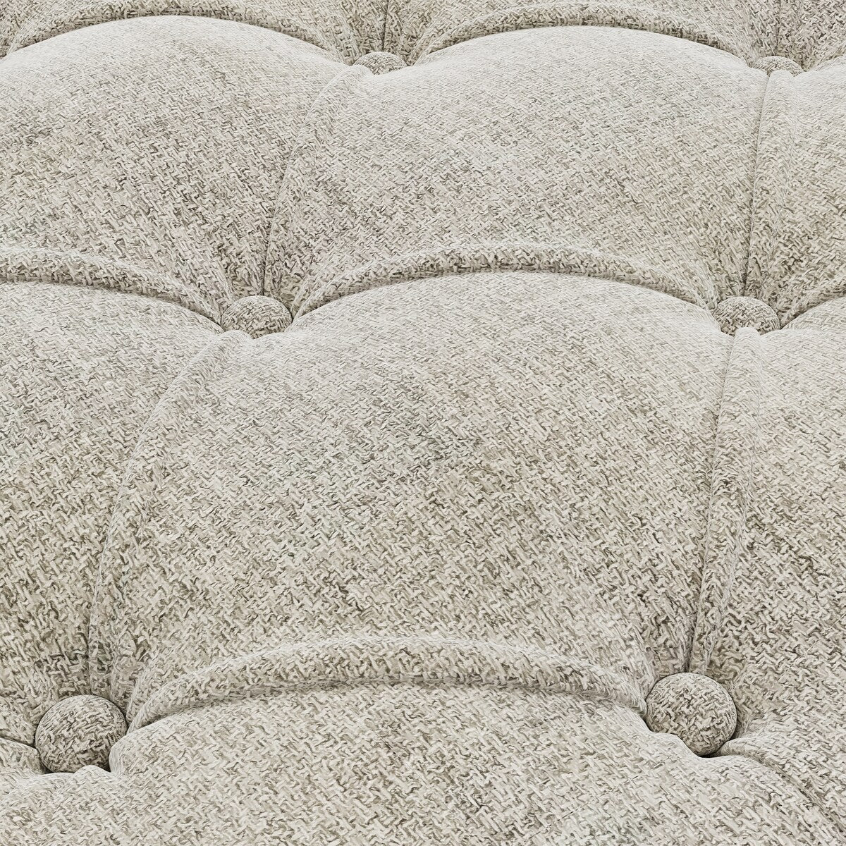 Linen Fabric Chesterfield Lounge Button Tufted Leisure Sofa Gourd Wood Leg Studio Chaise