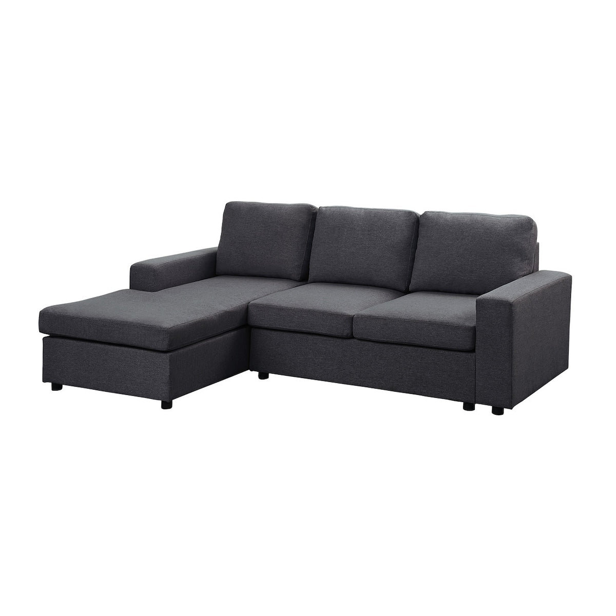 Linen Sofa with Reversible Chaise