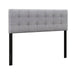 Modern Button Tufted Headboard with Rubber Wood Legs