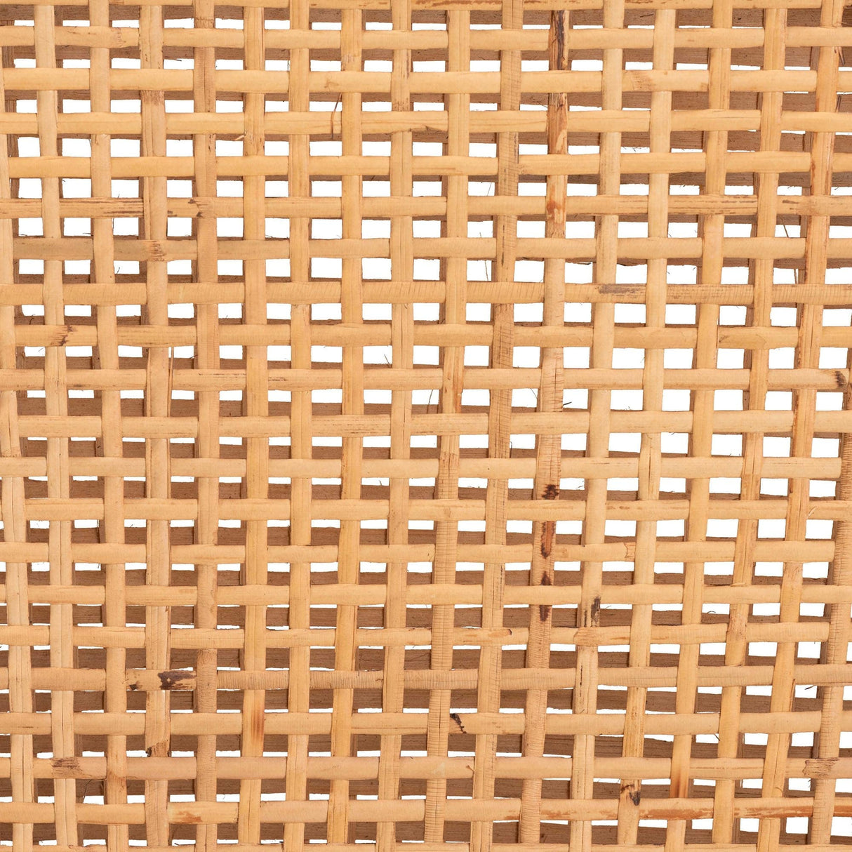 Lingga Modern Bohemian Dark Brown Mahogany Wood and Natural Rattan Counter Stool