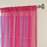 Links Sheer Mesh 84-inch Rod Pocket Curtain Panel - 84"