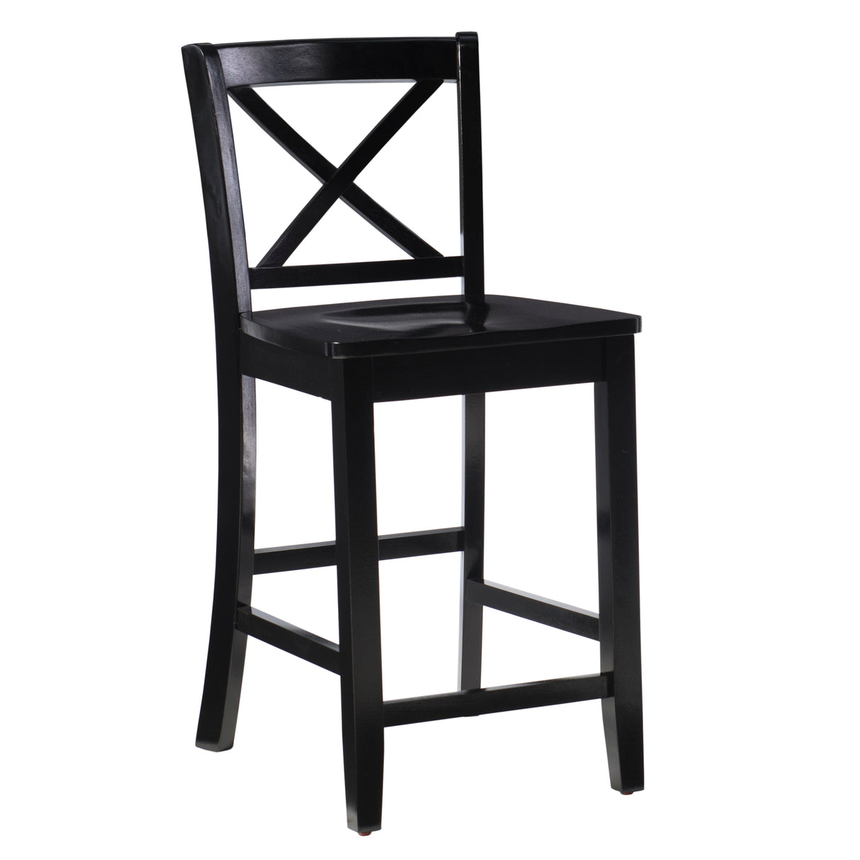 Amravati Wooden X-Back 24-Inch Counter Stool