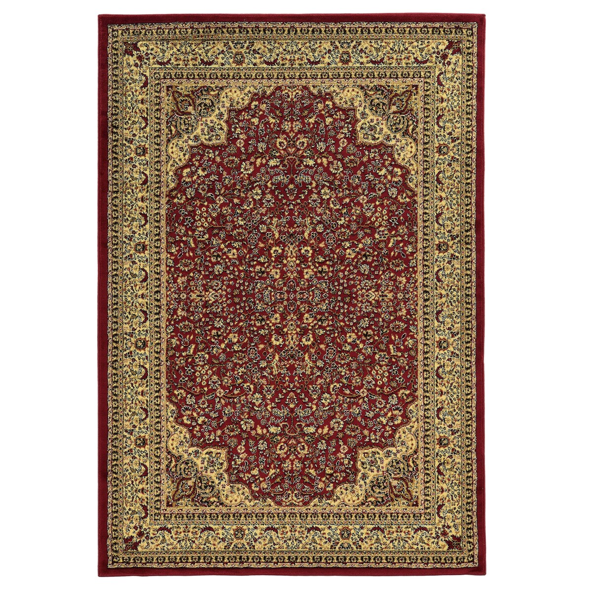 Linon Elegance Isphahan Red Rug