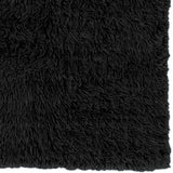 Linon Flokati Super Heavy Black Area Rug (9' x 12') - 9' x 12'