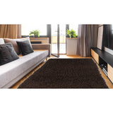 Linon Flokati Super Heavy Cocoa Area Rug (7' x 10') - 7' x 10'