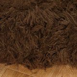 Linon Flokati Super Heavy Cocoa Area Rug (7' x 10') - 7' x 10'