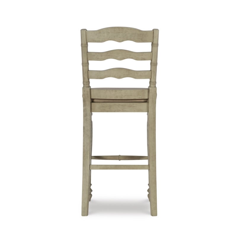Katy White-Washed 30-inch Bar Stool