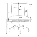 Violet Cow Print Office Chair