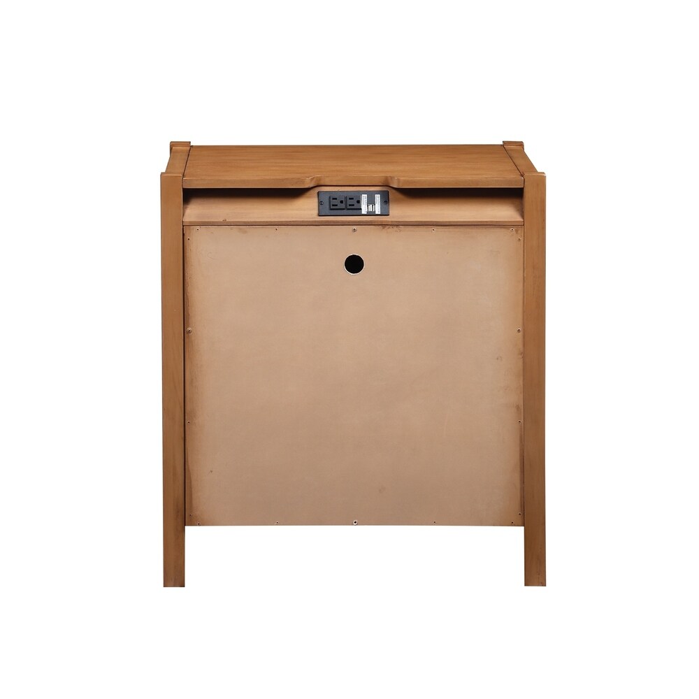 Linwood 3-drawer Oak Nightstand