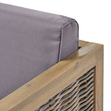 Linwood Outdoor 4-piece Wood Sectional Sofa Set by Christopher Knight Home