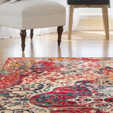 Liora Manne Antiquity Floral Medallion Indoor Rug Ivory