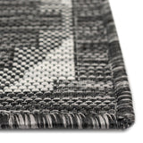 Churchill Black Geo Indoor/ Outdoor Rug by Havenside Home