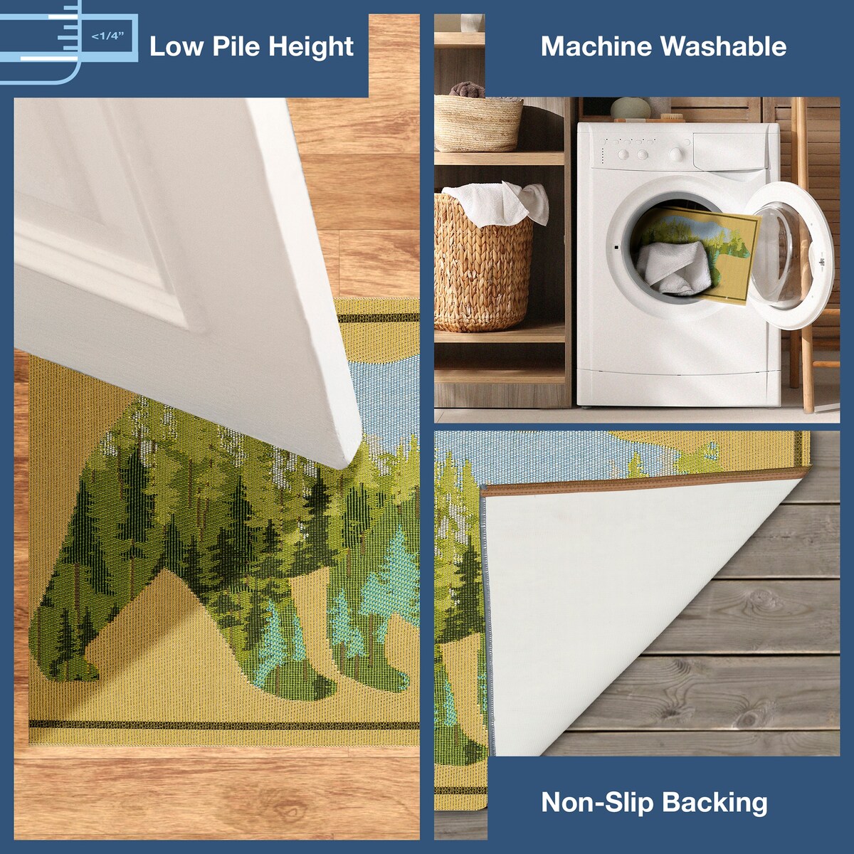 Liora Manne Esencia Bear Mountain Indoor/Outdoor Mat