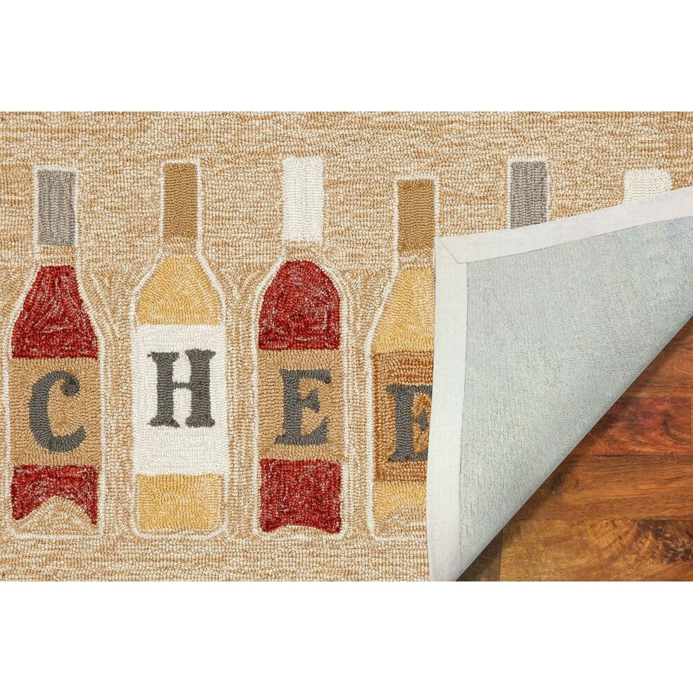 Liora Manne Frontporch Cheers Indoor/Outdoor Rug Rose 24"X36"