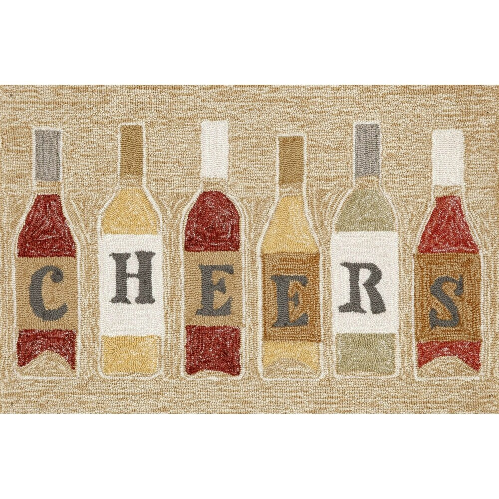 Liora Manne Frontporch Cheers Indoor/Outdoor Rug Rose 24"X36"