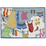Liora Manne Frontporch Clothes Line Indoor/Outdoor Rug Multi 20"X30"