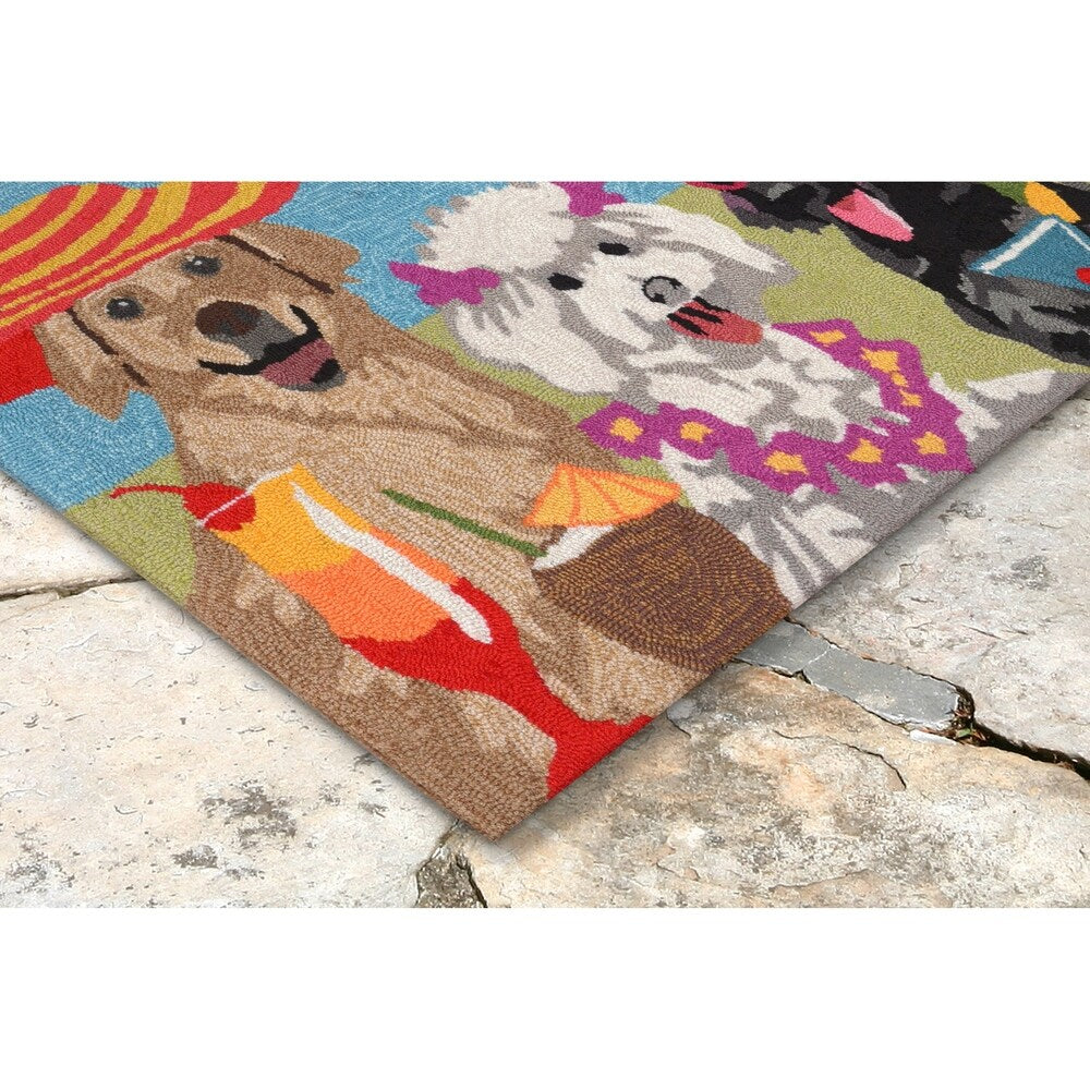Liora Manne Frontporch Sassy Lassies Indoor/Outdoor Rug Bright 20"X30"