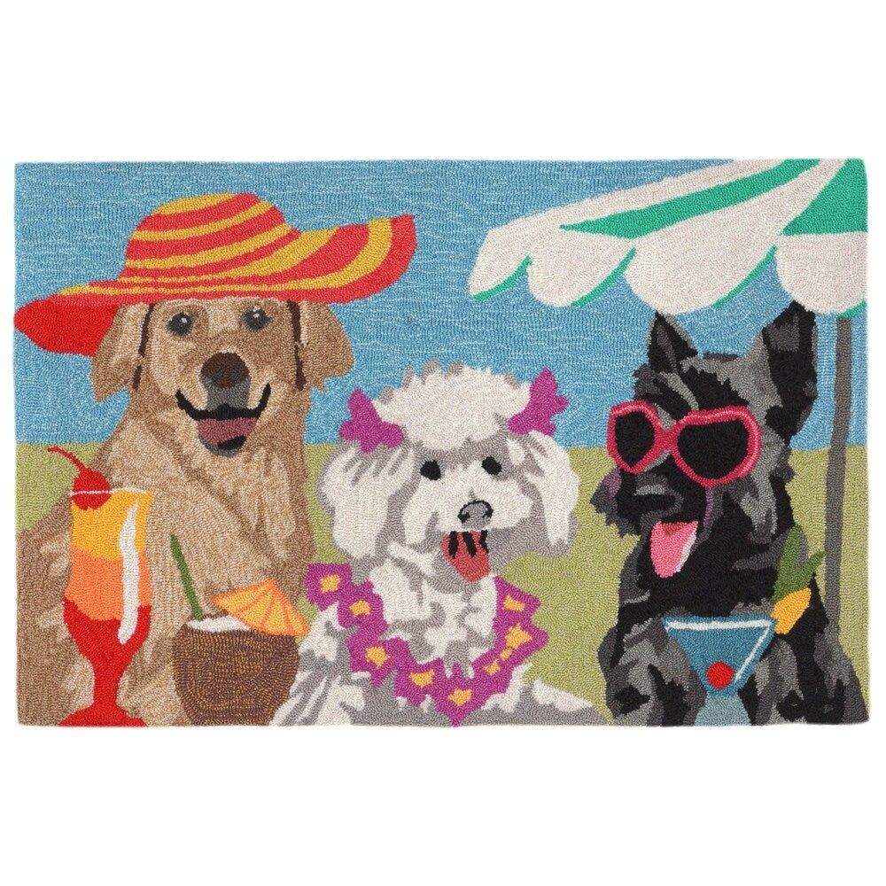 Liora Manne Frontporch Sassy Lassies Indoor/Outdoor Rug Bright 20"X30"