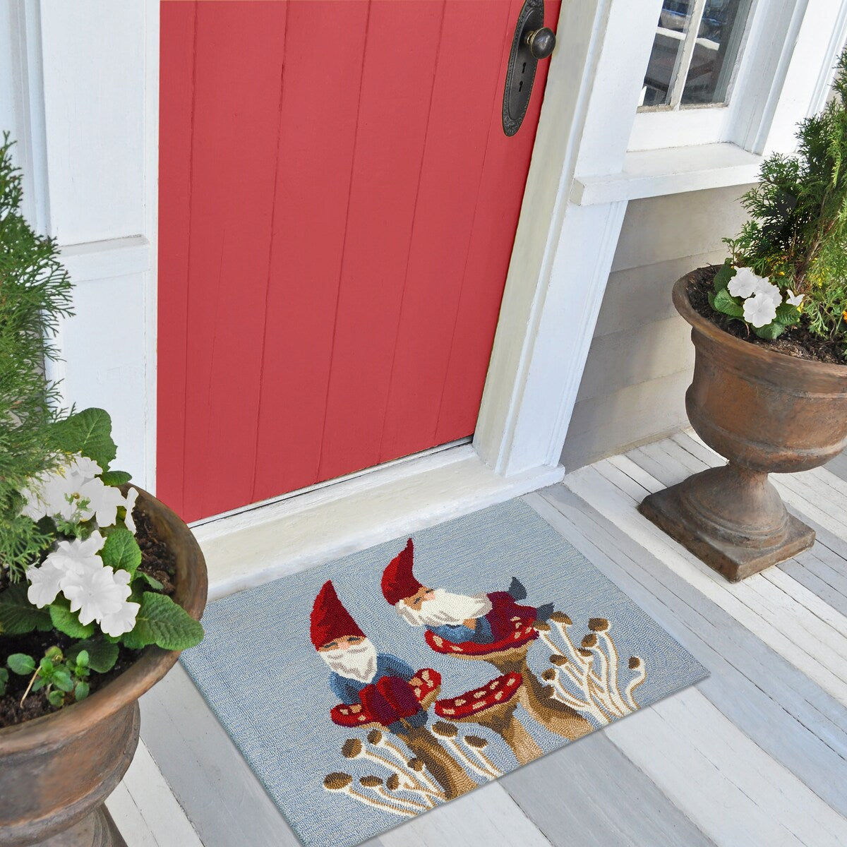 Liora Manne Frontporch Welcome Gnome Indoor/Outdoor Rug